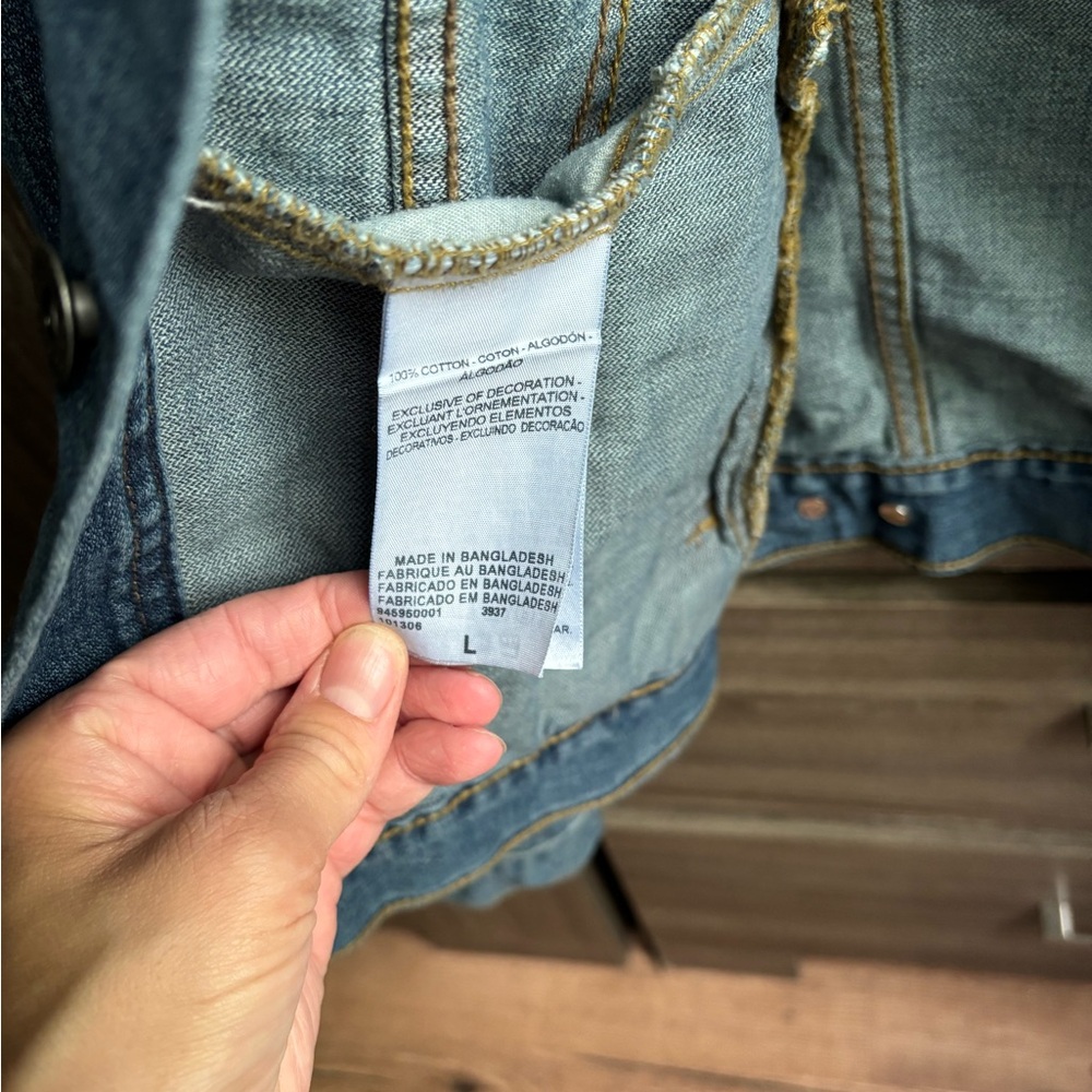 Levi’s Women Jean Jacket Large - Picture 7 of 8